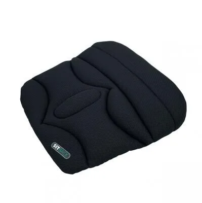SITBACK Keilkissen Basic - Ergonomisches Sitzkissen für Autositze und Bürostühle, Black Air - Keilkissen für optimalen Sitzkomfort, fördert eine gesunde Körperhaltung und ist ideal für lange Fahrten oder Arbeitstage.