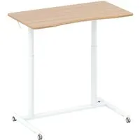 Costway C-Förmiger Schreibtisch mit Rollen – Höhenverstellbar 70-106 cm - Ergonomischer C-förmiger Schreibtisch mit 4 Rollen für flexible Mobilität. Höhenverstellbar von 70-106 cm, stabil und robust, perfekt für einen dynamischen Arbeitsstil.