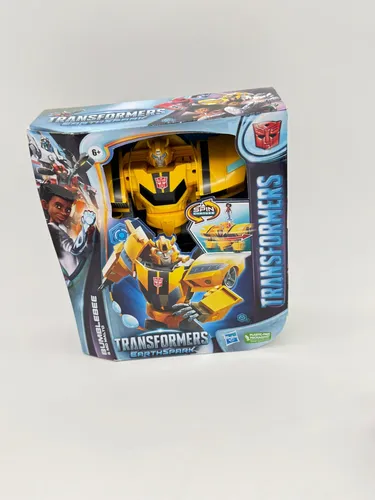Hasbro Transformers - Earthspark Bumblebee & Mo Malto 20.2cm - Figuren für kreative Spielstunden, mit spannenden Umwandlungsmechanismen und der Verbindung von Mensch und Roboter, inspiriert von der Transformers: EarthSpark Serie.