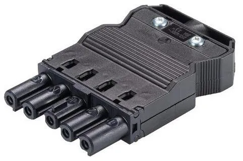 Wieland Steckverbinder GST18I5S B1 ZR1 SW, mit Zugentlastung, schwarz