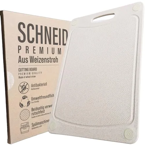 Schneidebrett Spülmaschinenfest aus Weizenstroh