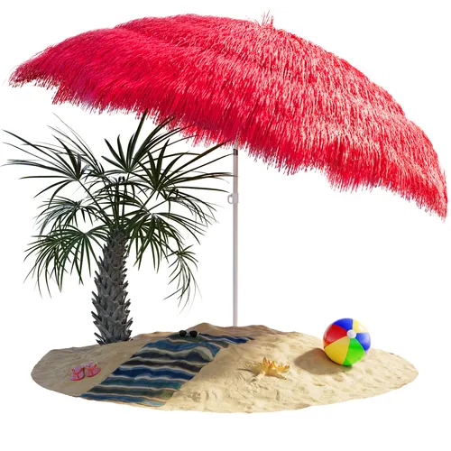 Kingsleeve® Sonnenschirm Hawaii Ø160cm - Neigbar & Höhenverstellbar mit UV-Schutz 30+ - Sonnenschirm für Balkon und Strand, 160cm Durchmesser, neigbar und höhenverstellbar für optimalen Sonnenschutz. Ideal für entspanntes Relaxen im Garten oder am Strand.