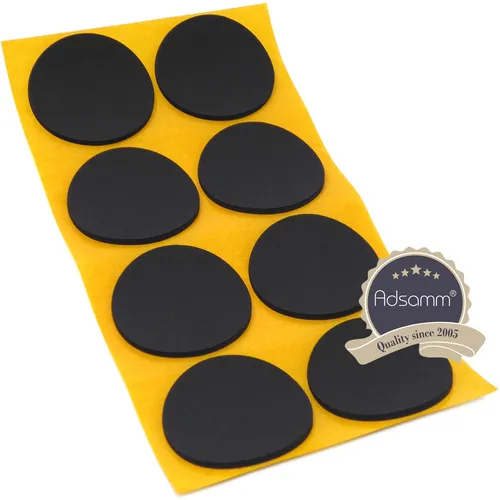 Antirutsch Pads aus EPDM / Zellkautschuk / Ø 50 mm / Schwarz / rund / 2.5... 8 x
