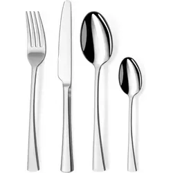 Besteckset Edelstahl 24 teilig 6 Personen 24 Teilig-silber 24 teilig