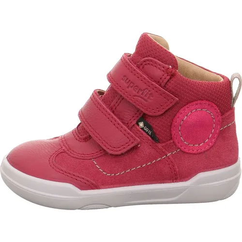 Superfit Superfree rot/pink (5000) 25 - Kinder Stiefel mit GORE-TEX Membran für wasserdichten Komfort, ideal für aktive Mädchen. Leichte PU-Sohle und zwei Klettverschlüsse sorgen für perfekten Halt und einfaches An- und Ausziehen.