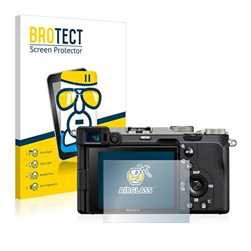 BROTECT Schutzglas für Sony Alpha 7C Schutzfolie Panzer Folie Glas Displayschutz Made in Germany [Extrem Kratzfest 9H, Anti-Fingerprint,Transparent]