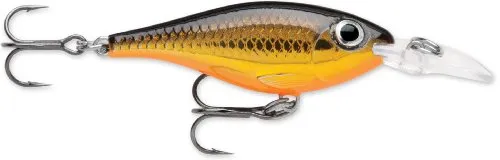 Rapala - Ultra Light Shad Angelköder - Angelzubehör mit Dip Flap - Süßwasser Spinnköder - Lauftiefe 1.2-1.5m - Fischköder 4cm, 3g - Hergestellt in Estland - Gold