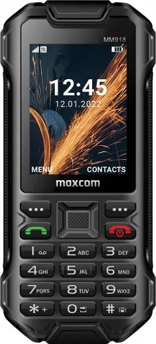 MAXCOM Strong MM918 - Robustes 4G Mobiltelefon mit IP68 Schutz, ideal für raue Bedingungen und Outdoor-Aktivitäten