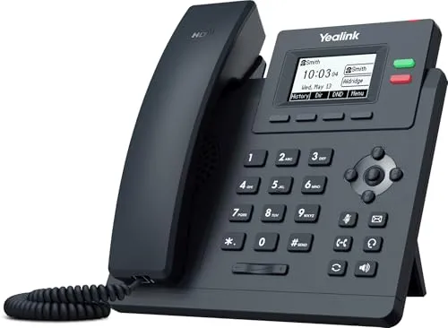 Yealink IP Telefon SIP-T31P - VoIP-Telefon mit benutzerfreundlichem Design, ideal für effiziente Kommunikation im Büro.
