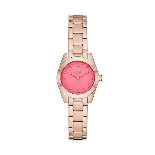 DKNY Quarzuhr DKNY Damen-Uhren Analog Quarz in rosegold von DKNY