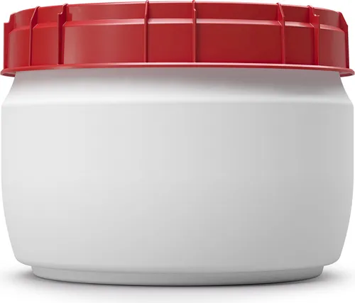 Liter Weithalsfass Tonne Drehdeckelfass Schraubdeckelfass weiß (17 CT SW) 17