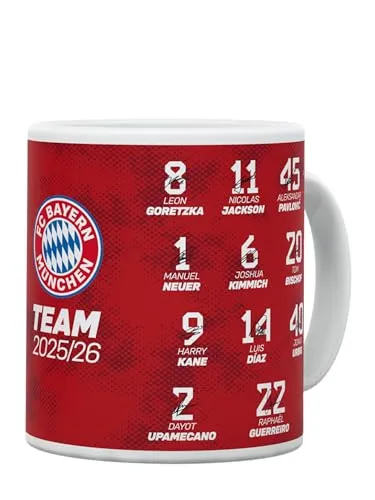 FC Bayern München Tasse Signature 2025-26 in rot von FC Bayern München