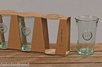 Trinkglas,Becher,Glas,Vase,3tlg.,Küche, NEU,Set