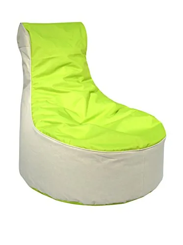 Kinzler S-10121/120 outdoorfähiger Sitzsack /Sessel, ca. 80x80x90 cm, 2-farbig, grün
