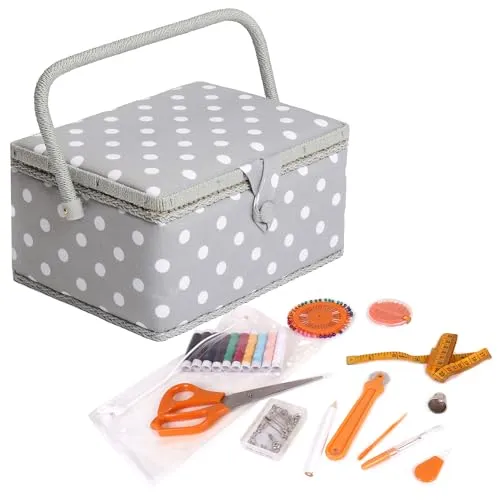 Hobby Gift Nähkästchen Mittel Set mit Griff von Hobby Gift