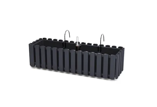 KAGM Blumenkasten Balkonkasten Pflanzkasten Landhausoptik mit Halterung