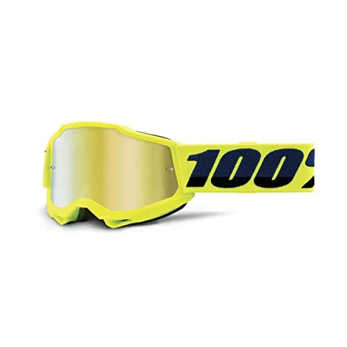 100% ACCURI 2 JUNIOR Goggle Fluo/Gelb - Spiegel Gold Linse