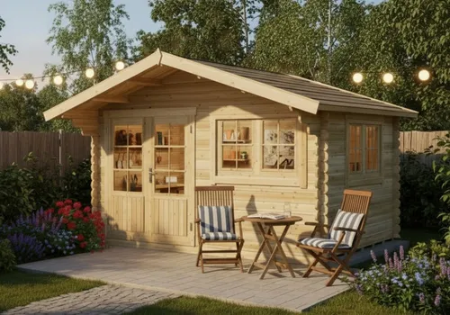 Alpholz Gartenhaus Set - Gabriel-34 400 x 300 cm - Gartenhaus Gabriel-34, imprägniert und schimmelsicher, ideal für Deinen Außenbereich. Inklusive hochwertiger Dacheindeckung und einfachem Montageset für schnellen Aufbau.