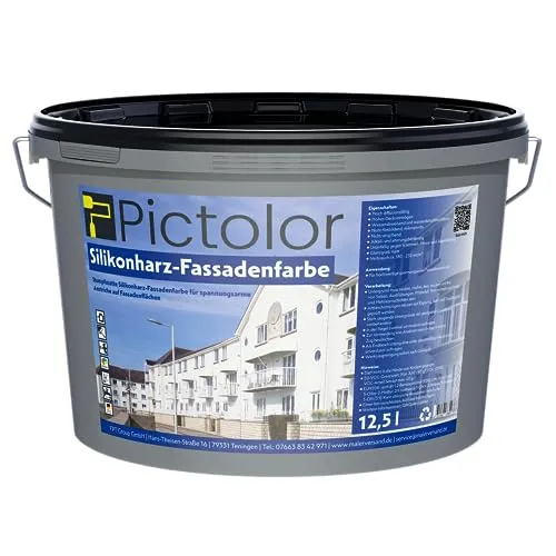 Pictolor® Silikonharz Fassadenfarbe 12,5 Liter – Premium Qualität
