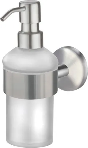 TrendLine Seifenspender Simple Round – Eleganter Lotionspender ohne Bohren - Stylischer Seifenspender aus hochwertigem Stahl, ideal für das Badezimmer. Einfache Montage ohne Bohren für eine saubere Optik und flexiblen Einsatz.