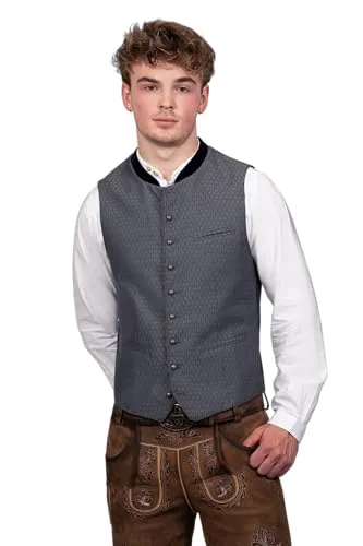 Edelnice Trachtenmode Trachtenweste in Olivgrün, Blau oder Rot - Trachtenwesten für Herren, hochwertige Materialien und edle Details, ideal für festliche Anlässe und stilvolle Freizeitlooks.