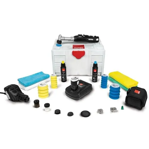 Poliermaschine Ibrid Nano Langhals Kit LUX - Schleifmaschinen mit innovativer Technologie: Die iBrid Nano bietet Rotations- und Exzenterbetrieb für vielseitige Anwendungen und hat einen schnellen Akkuwechsel für ununterbrochenes Arbeiten.