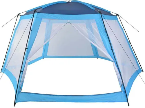 vidaXL Pavillon mit Mesh-Seitenwänden für 300cm Pool - Pavillon für perfekten Sonnenschutz und Belüftung, ideal für Poolpartys und Gartenfeste, robust mit UV-beständigem Polyester und stabiler Stahlkonstruktion.
