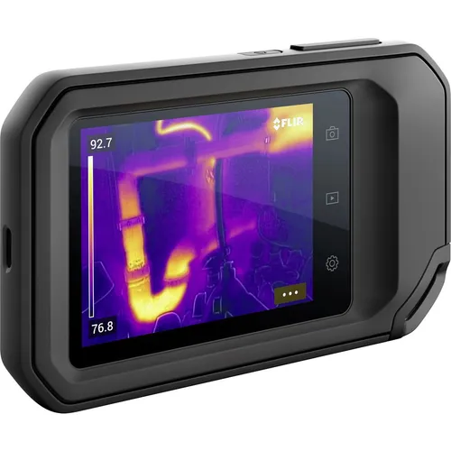FLIR Wärmebildkamera C3-X, 128x96 Pixel, WLAN, -20°C bis 300°C - Wärmebildkamera mit 128x96 Pixel Auflösung und 8,7 Hz Bildwiederholrate. Integrierte Digitalkamera und WLAN für einfache Bildübertragung und Berichterstellung.