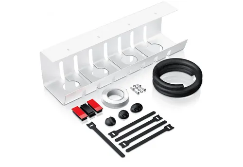 BEARWARE Kabelkanal für Schreibtisch, Untertisch Kabelhalter, Kabelmanagement ohne Bohren (Set), Edelstahl Kabelführung für Zuhause, Büro & Office, Kabelorganisation