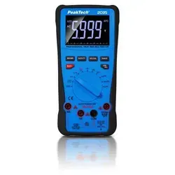 PeakTech 2035 – True RMS Digitalmultimeter 1000 V - Multimeter mit 6.000 Counts, True RMS und LowZ Messfunktionen, ideal für präzise Messungen bis 1000V und 10A. USB-Schnittstelle zur einfachen Datenübertragung.