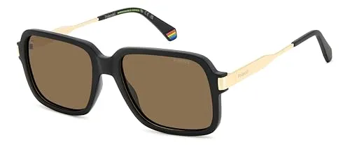 POLAROID PLD 6220/S/X Sonnenbrille, Mattschwarz, 56 für Herren, Mattes Schwarz, 56