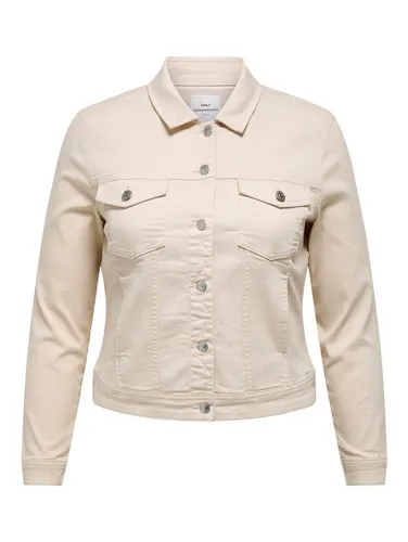 CARMAKOMA Female Jeansjacke CARWESPA - Stylische Jeansjacke mit langem Arm, ideal für jeden Anlass. Hergestellt aus 79% Baumwolle für angenehmen Tragekomfort und lässigen Look.