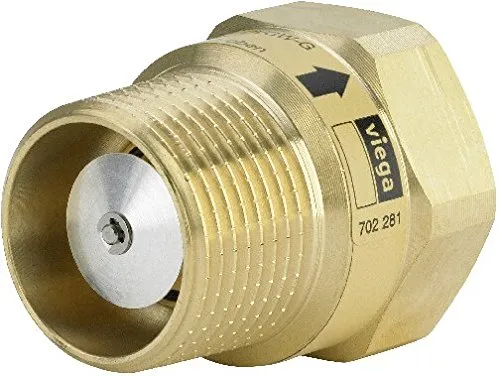 Viega Gas-Strömungswächter 617868 - Sicherheit für Gasinstallationen - Sanitärinstallation mit hoher thermischer Belastbarkeit bis 650 °C, ideal für sichere Absperrung des Gasflusses bei unzulässigem Gasaustritt.