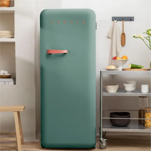 CREATE RETRO FRIDGE 150 Terracotta – Kühlschrank mit Gefrierfach