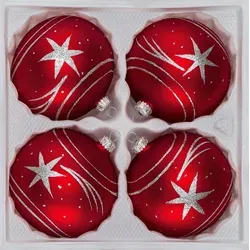 Weihnachtsbaumschmuck Rot von Christbaumkugeln-24