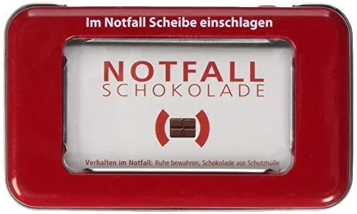Liebeskummerpillen Pocket Chocolate - 1er Pack (1 x 30 g) Notfallschokolade Blechdose