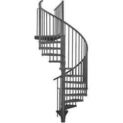 Minka Außenspindeltreppe Rondo Zink Color