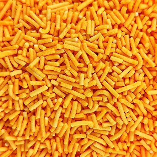 Streuselheld Jimmie`s Orange 40g Streusel zum Dekorieren und Verzieren von Gebäck aller Art wie Torten Kuchen Keksen Zuckerstreusel