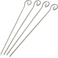 Fackelmann Schaschlikspieße, 21cm, 4 Stk., Edelstahl 56701