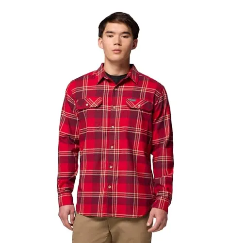 Columbia Herren Flare Gun Stretch Flanell, MTN Red Trails Edge Plaid, Größe M