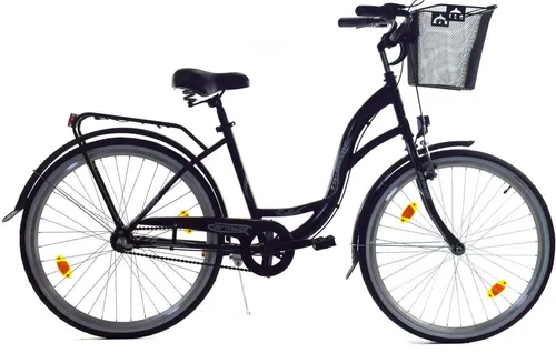 T&Y Trade Cityrad 26 Zoll - Damen City Fahrrad mit 3-Gang Shimano Nabenschaltung, ideal für Alltag und Freizeit. Ausgestattet mit LED-Lichtern, Gepäckträger und Korb für höchsten Komfort.