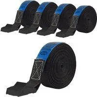 TRUTZHOLM 5x Profi Spanngurt Klemmschloss Auto 1 Teilig 5m 250 kg Schwarz