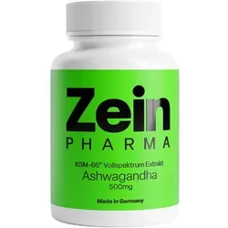 Ashwagandha Extrakt 500 mg - 120 Kapseln, rezeptfrei von ZeinPharma für Stressabbau und mehr Energie