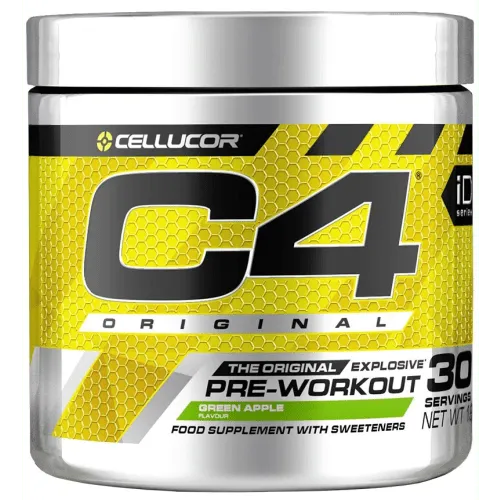 C4 Original Pre-Workout-Booster - Grüner Apfel - Aminosäure Beta-Alanin mit 150 mg Koffein pro Portion, ideal für mehr Energie und verbesserte Leistung im Training.