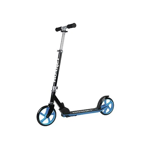 Hornet Scooter schwarz/blau 200 mm - Roller/Kickboards mit höhenverstellbarem Lenker, stabiler Aluminiumkonstruktion und max. Benutzergewicht von 100 kg - ideal für Kinder und Jugendliche.