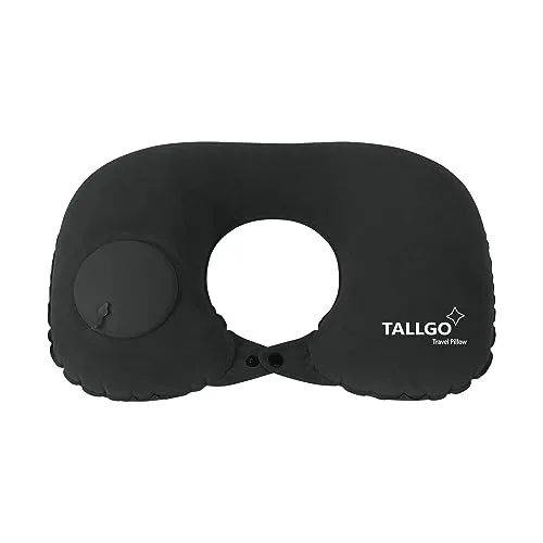 TALLGO Aufblasbares Reisekissen, Nackenkissen für Reisen, aufblasbares Nackenkissen für Reisen, Flugzeugkissen, aufblasbares Kissen, Flugzeugkissen für Nacken, Taille, Rücken und Campingkissen