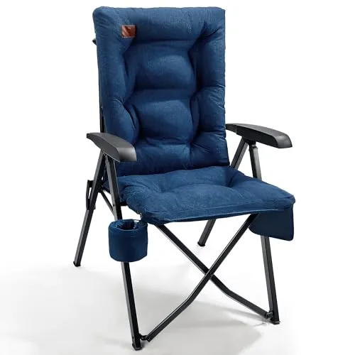 EVER ADVANCED Faltbarer Campingstuhl mit verstellbarer Rückenlehne bis 150 KG