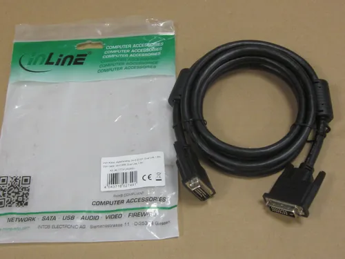 InLine 17791 DVI-I Kabel, digital/analog, 24+5 ST/ST Dual Link, 1.8m