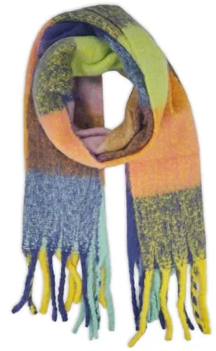 Produktbild styleBREAKER Damen Webschal mit Karo Muster