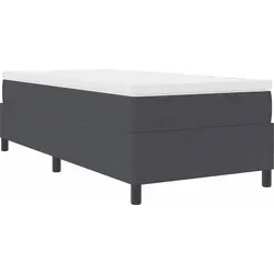 Boxspringbett Dunkelgrau 100x200 cm Cordstoff von vidaXL